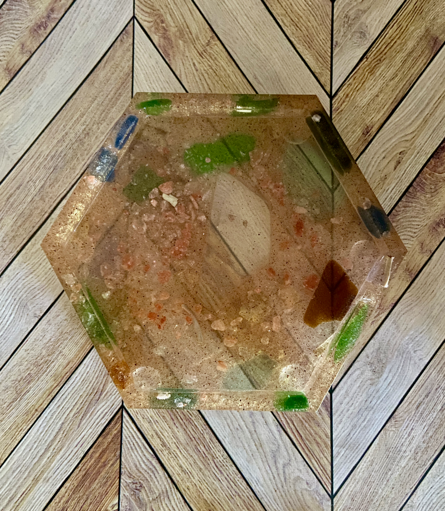 Grounding Sea Glass - Resin Coaster