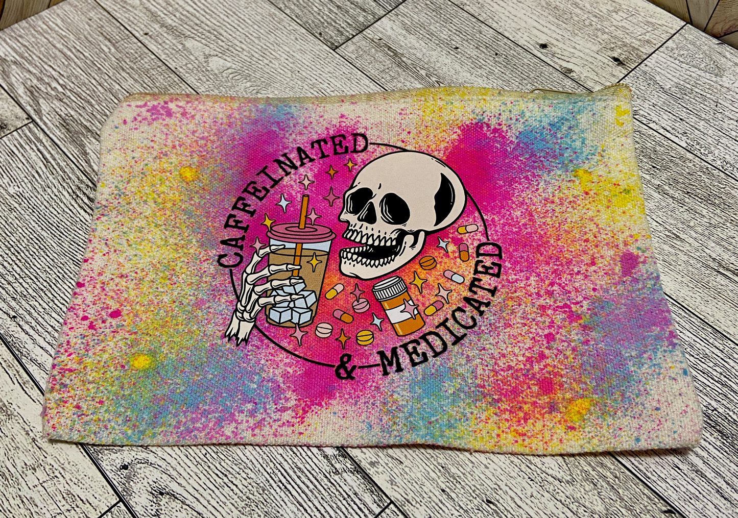 Caffeinated x Medicated - Zipper Bag