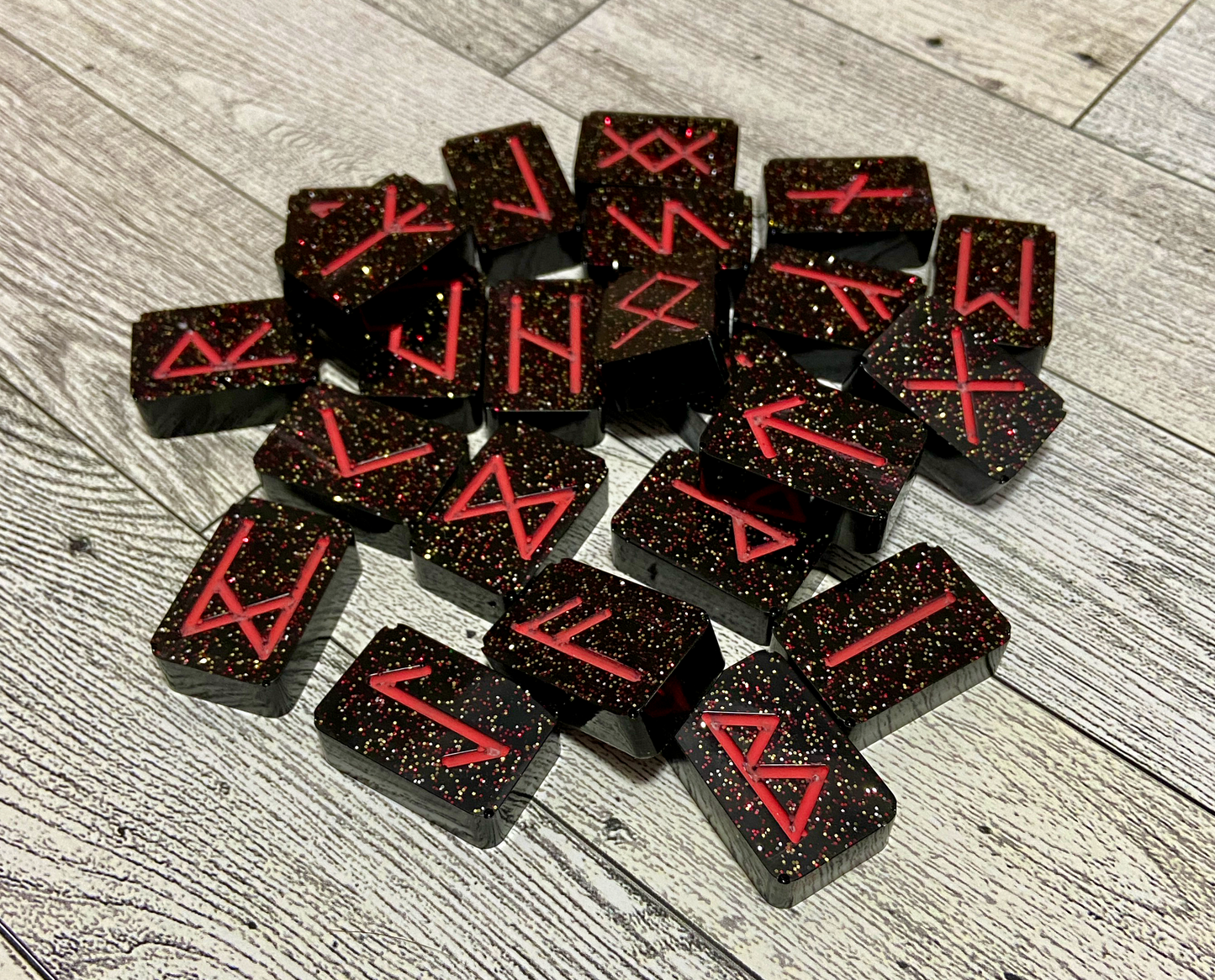 Acrylic Resin Futhark Rune Set