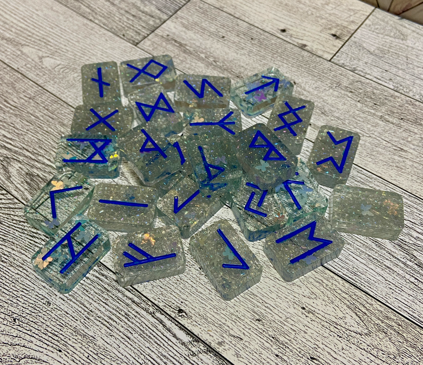 Acrylic Resin Futhark Rune Set