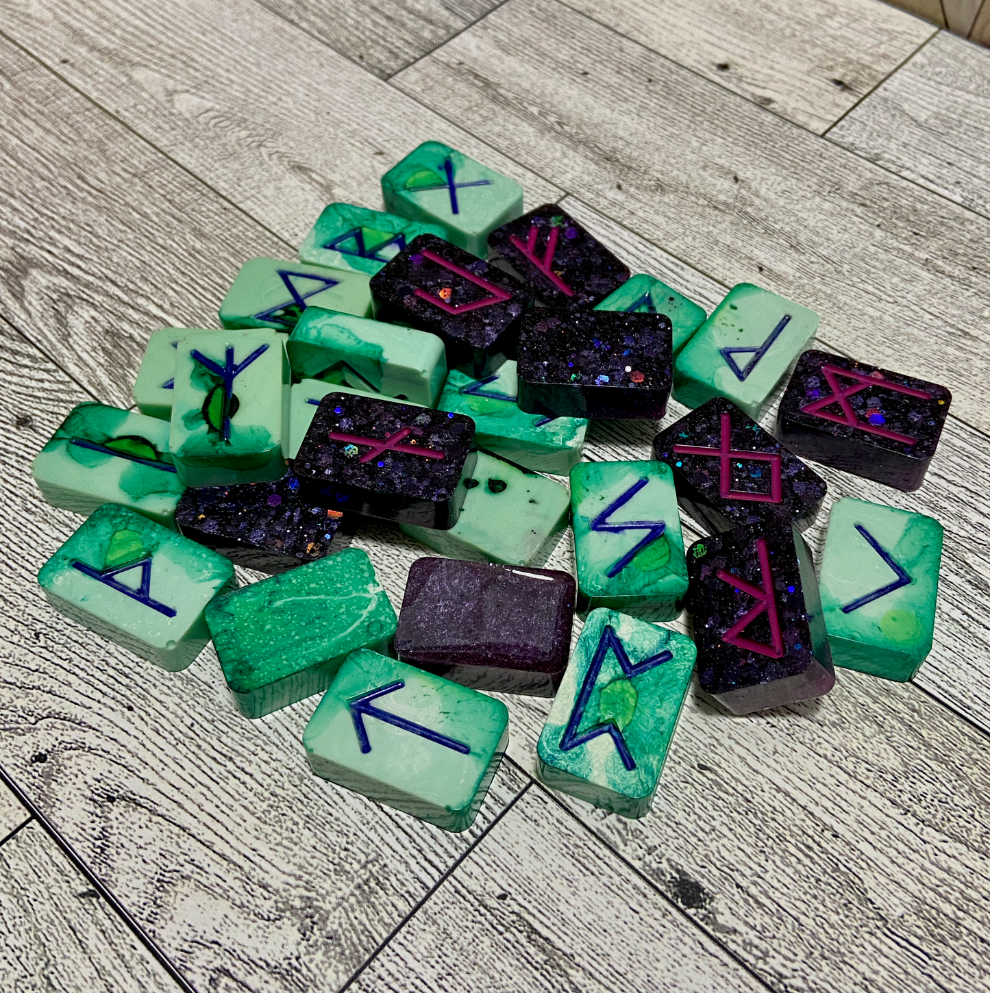 Acrylic Resin Futhark Rune Set